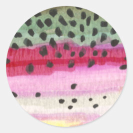 Adesivo Redondo Arco Arco-Íris Pescar