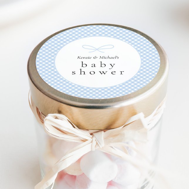 Adesivo Redondo Arco Azul Moderno Simples (Criador carregado)