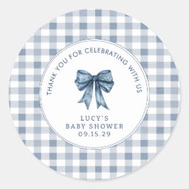 Adesivo Redondo Arco Berry Sweet Blueberry Chá de fraldas Obrigado