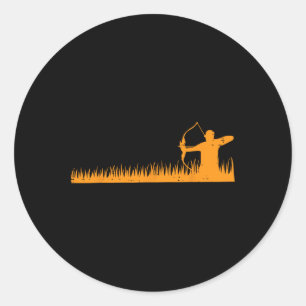 Adesivo Redondo Arco Caça A Arqueiro Em Arcos Do Gr