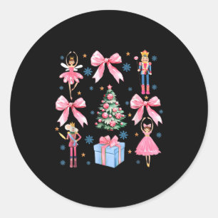 Adesivo Redondo Arco Coquete Natal Noz Nutcracker Ballet Festivo M
