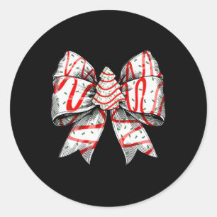 Adesivo Redondo Arco Coquette Árvore Natal Bolo Vibes de Natal G