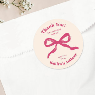 Adesivo Redondo Arco Coquette Retro Wedding