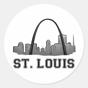 Adesivo Redondo Arco da entrada em St Louis