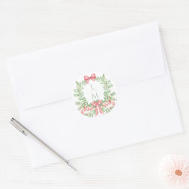 Adesivo Redondo Arco de Candy Candy Wreath de Natal | Casamento Mo