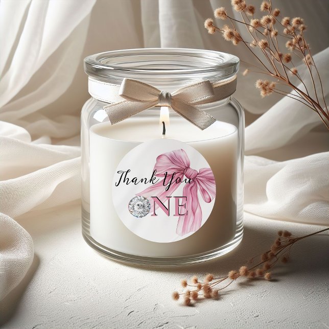 Adesivo Redondo Arco de coquete rosa-faísca 1rua (Criador carregado)