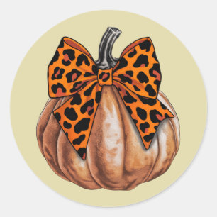 Adesivo Redondo Arco de Coquetes de Halloween Pumpkin Fall