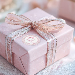 Adesivo Redondo Arco de Coquetes Rosa