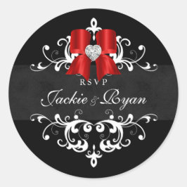 Adesivo Redondo Arco de Natal RSVP Stickers Black White