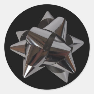 Adesivo Redondo Arco de prata brilhante