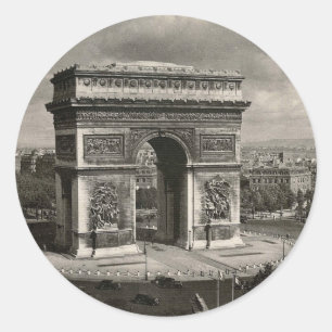 Adesivo Redondo Arco de Triomphe de Paris, 1943