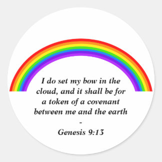 Adesivo Redondo Arco-íris,