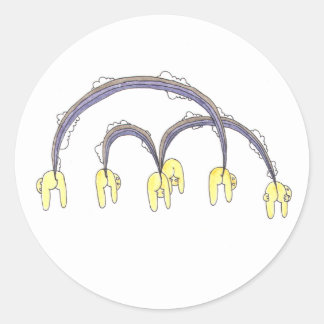 Adesivo Redondo Arco-íris