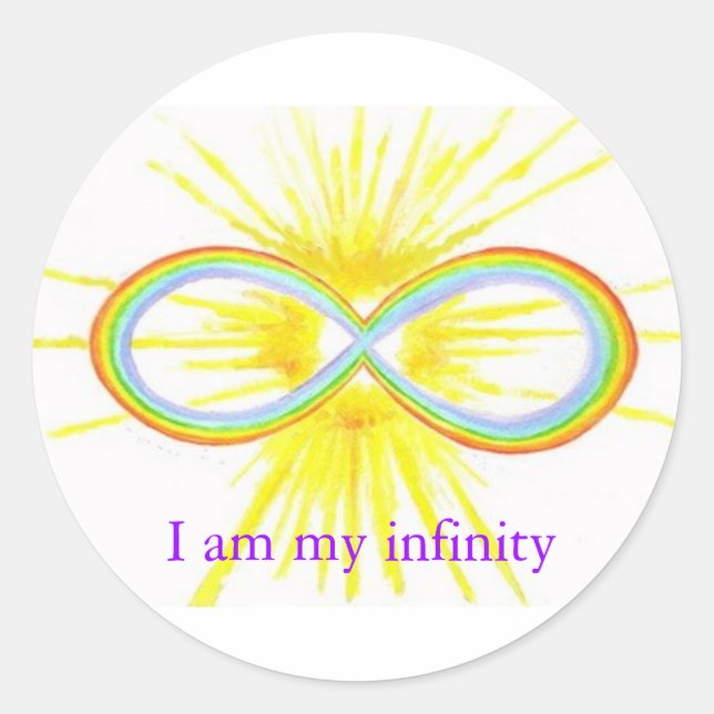 Adesivo Redondo arco-íris (Frente)