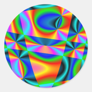 Adesivo Redondo Arco-íris