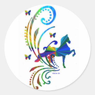 Adesivo Redondo Arco-íris ASB