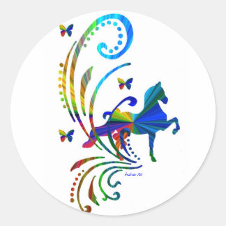 Adesivo Redondo Arco-íris ASB