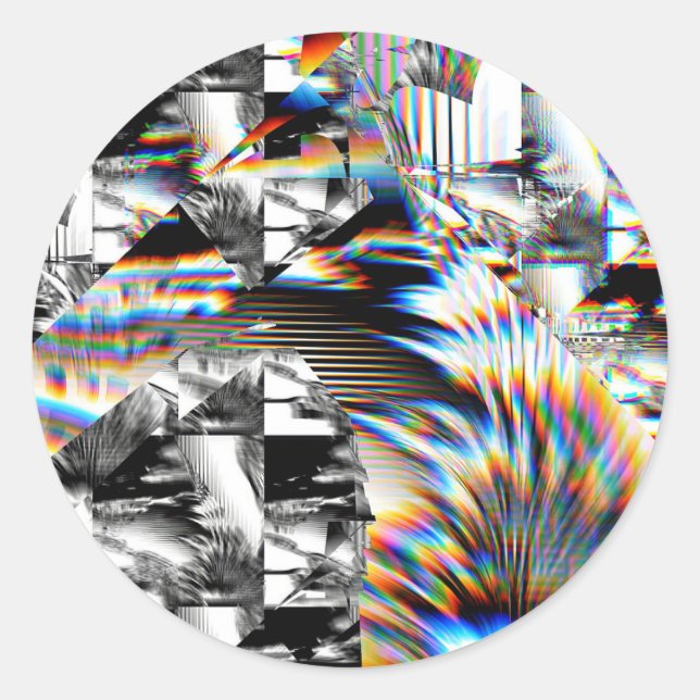 Adesivo Redondo Arco-Íris Assalto (Frente)