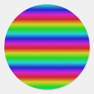 Adesivo Redondo Arco-íris Roçado