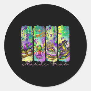 Adesivo Redondo Arco Mardi Gras Coquette Costume Men Shenaning