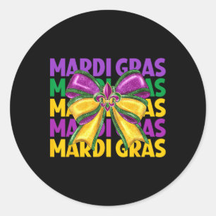 Adesivo Redondo Arco Mardi Gras Costume Mulheres Meninas Crianças
