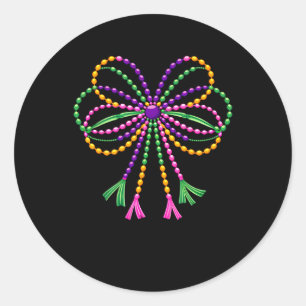 Adesivo Redondo Arco Mardi Gras Festival Fleur De Lis Carn