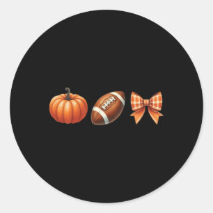 Adesivo Redondo Arco Pumpkin do futebol americano Thankdado