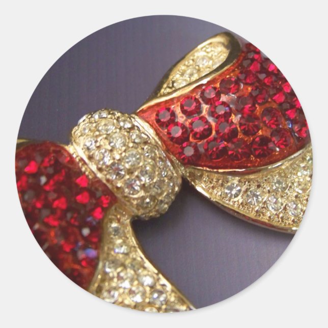 Adesivo Redondo Arco Ruby Rhinestone (Frente)