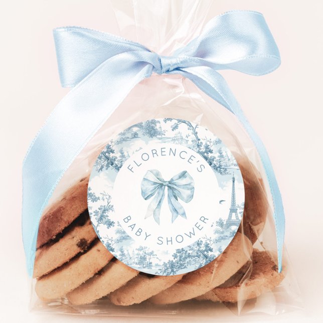 Adesivo Redondo Arco Toile de Jouy Bonjour (Criador carregado)