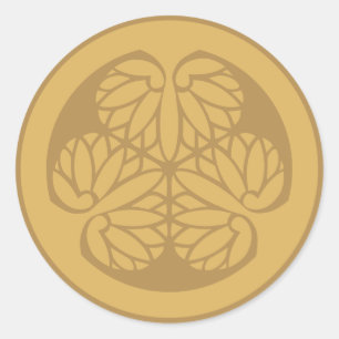 Adesivo Redondo Areia da crista da família de segunda-feira do