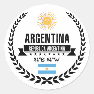 Adesivo Redondo Argentina