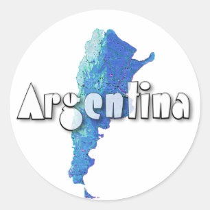 Adesivo Redondo Argentina