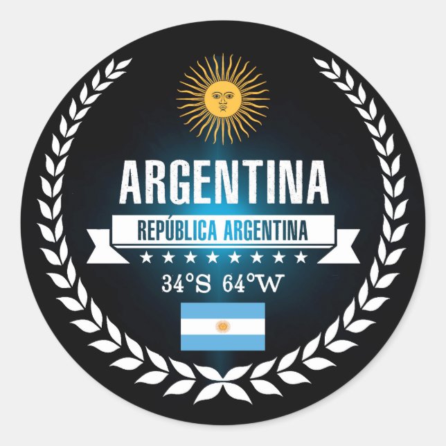 Adesivo Redondo Argentina (Frente)