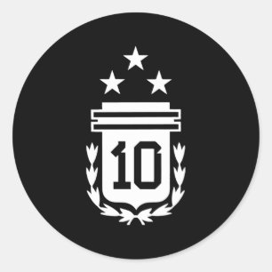 Adesivo Redondo Argentina 3 Estrelas Bandeira argentina 3 Estrelas