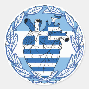 Adesivo Redondo Argentina Argentina - Independência Grega