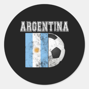 Adesivo Redondo Argentina Bandeira Futebol Futebol
