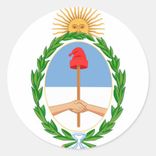 Adesivo Redondo argentina emblem