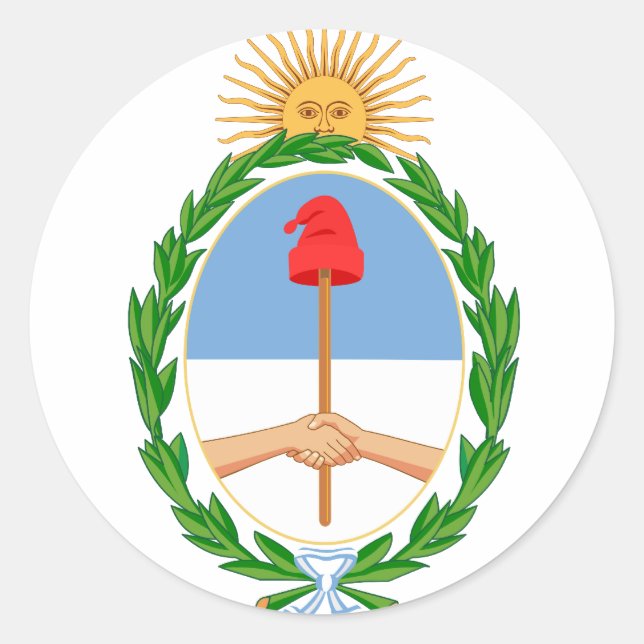 Adesivo Redondo argentina emblem (Frente)