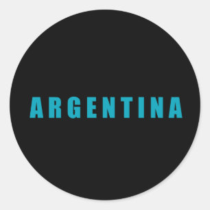 Adesivo Redondo Argentina, eu amo Argentina