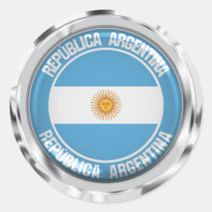 Adesivo Redondo Argentina Round Emblem