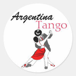 Adesivo Redondo Argentina Tango