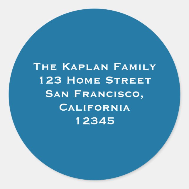 Adesivo Redondo Ari Yonatan 1,5" Envelope de endereço de retorno (Frente)