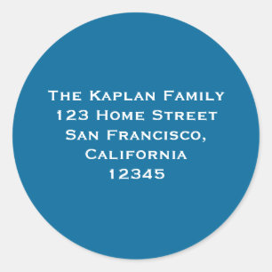 Adesivo Redondo Ari Yonatan 1,5" selo do envelope do endereço do