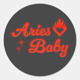Adesivo Redondo Aries baby sticker