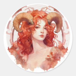 Adesivo Redondo Aries Classic Round Stickers