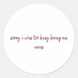 Adesivo Redondo Aries Sticker