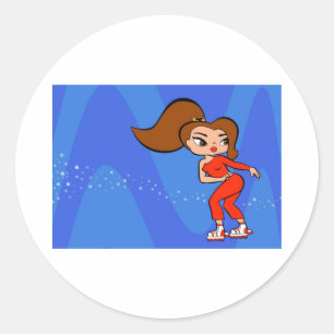 Adesivo Redondo Aries Stickers