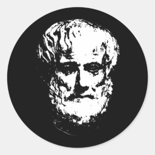 Adesivo Redondo Aristotle Stickers