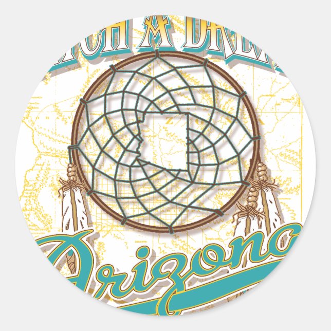 Adesivo Redondo Arizona (Frente)