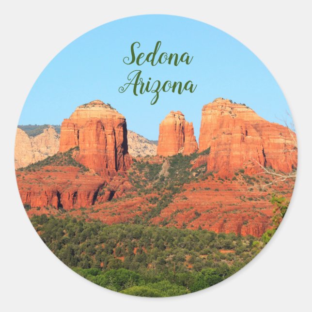 Adesivo Redondo Arizona de Sedona 6 pk 3" (Frente)
